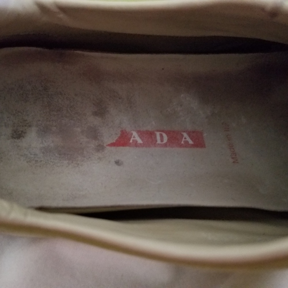 Prada Sneaker w/ Dust Cover. Sz 36.5  lime&creme - Picture 4 of 7